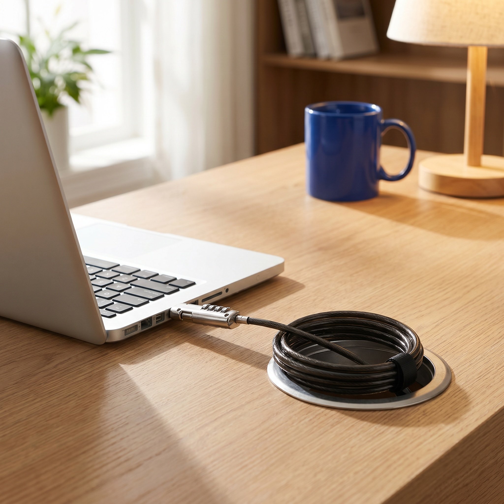 노트북 비밀번호 잠금장치 4자리 조합 케이블 잠금장치, - Laptop Lock Cable 리뷰 및 가격