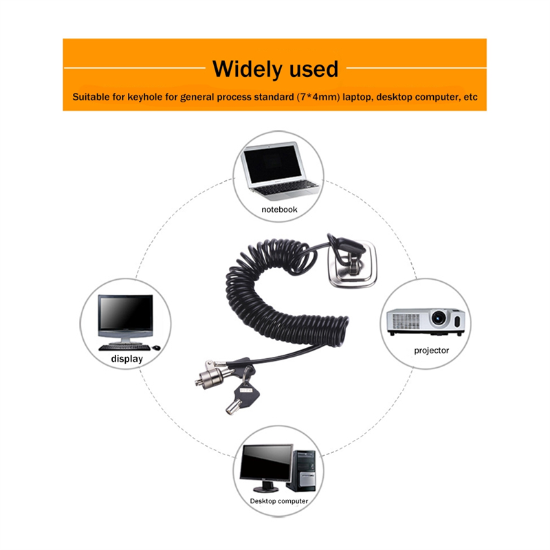 노트북 컴퓨터 잠금 장치 노트북 잠금 장치 도난 방지  - Laptop Lock Cable 리뷰 및 가격