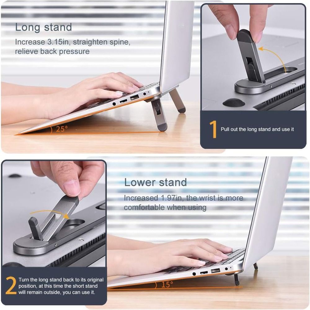 뜨거운 물에도 강한 투명 노트북 받침대, 접이식 높이  - Laptop Stand Riser 리뷰 및 가격