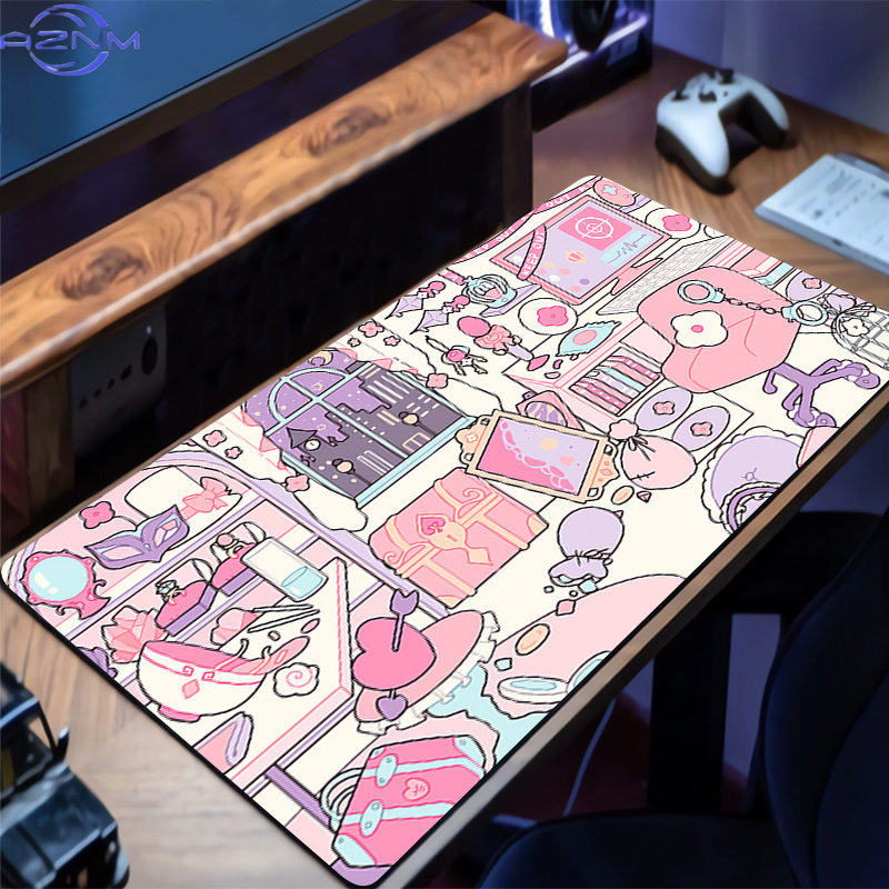 귀여운 컴퓨터 마우스패드, 노트북 핑크 데스크 매트,  - Laptop Accessories Pink 리뷰 및 가격