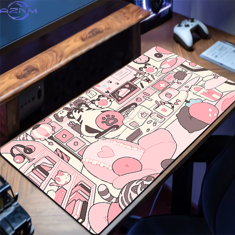 귀여운 컴퓨터 마우스패드, 노트북 핑크 데스크 매트,  - Laptop Accessories Pink 리뷰 및 가격