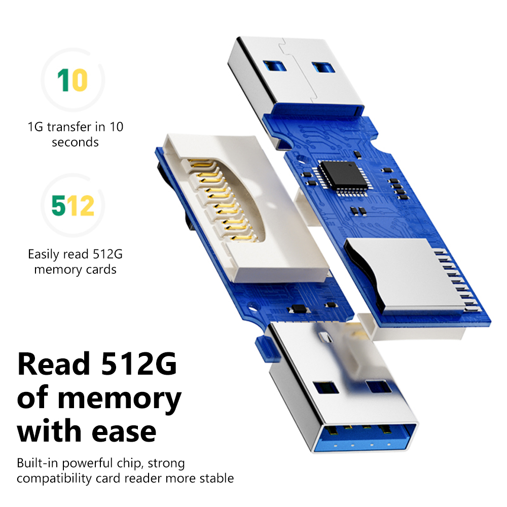 2 in 1 USB 3.0 카드 리더 휴대용 마이크로  - Laptop Accessories For Programmers 리뷰 및 가격