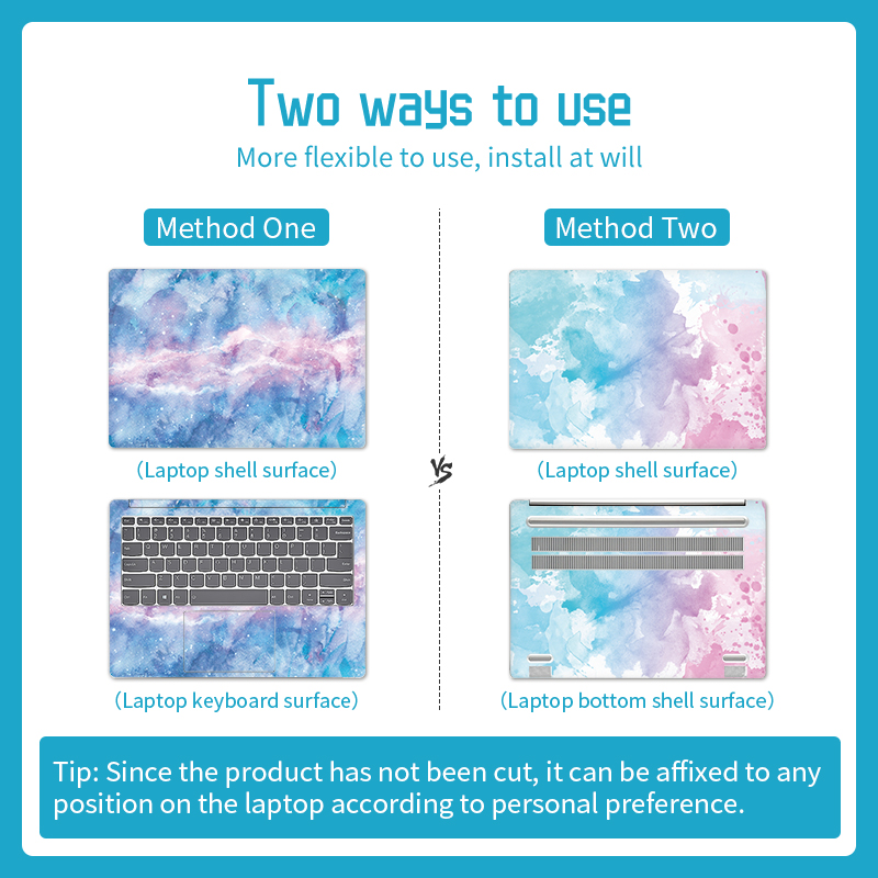 수채화 커버 노트북 스킨 스티커 방수 PVC 스킨 장식 - Laptop Accessories Pink 리뷰 및 가격