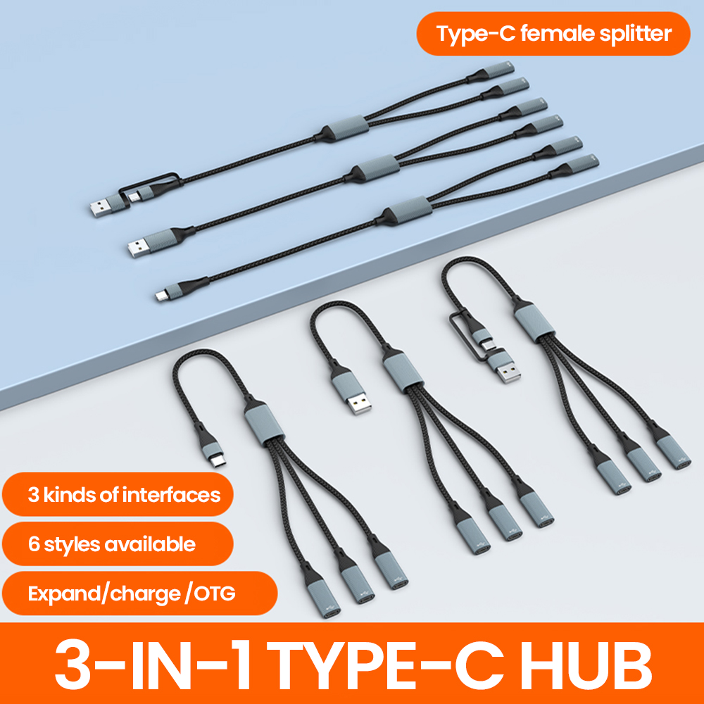 3 in 1 유형 C 허브 USB 허브 USB C/US - Laptop Lock Cable 리뷰 및 가격