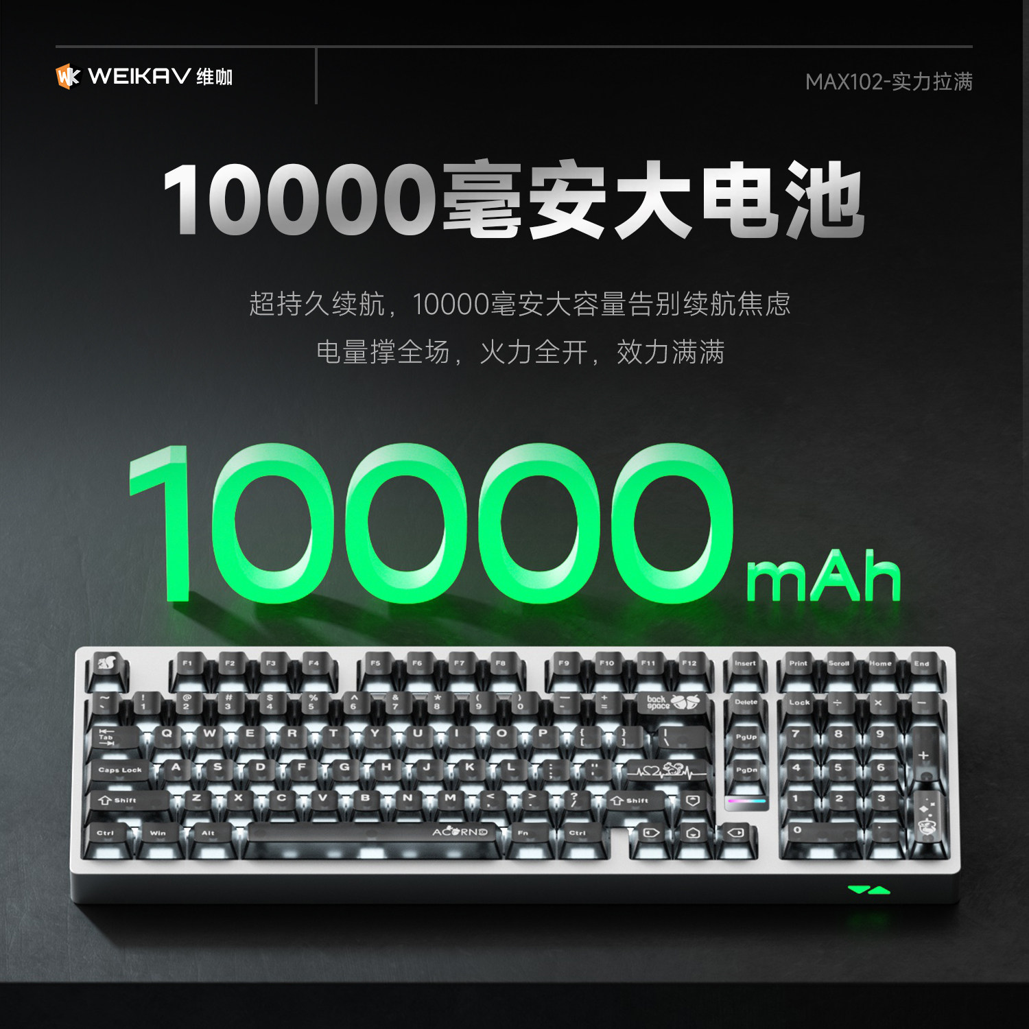 Weika Max102 알루미늄 케이스 무선 기계식 키 - Laptop Extra Accessories 리뷰 및 가격