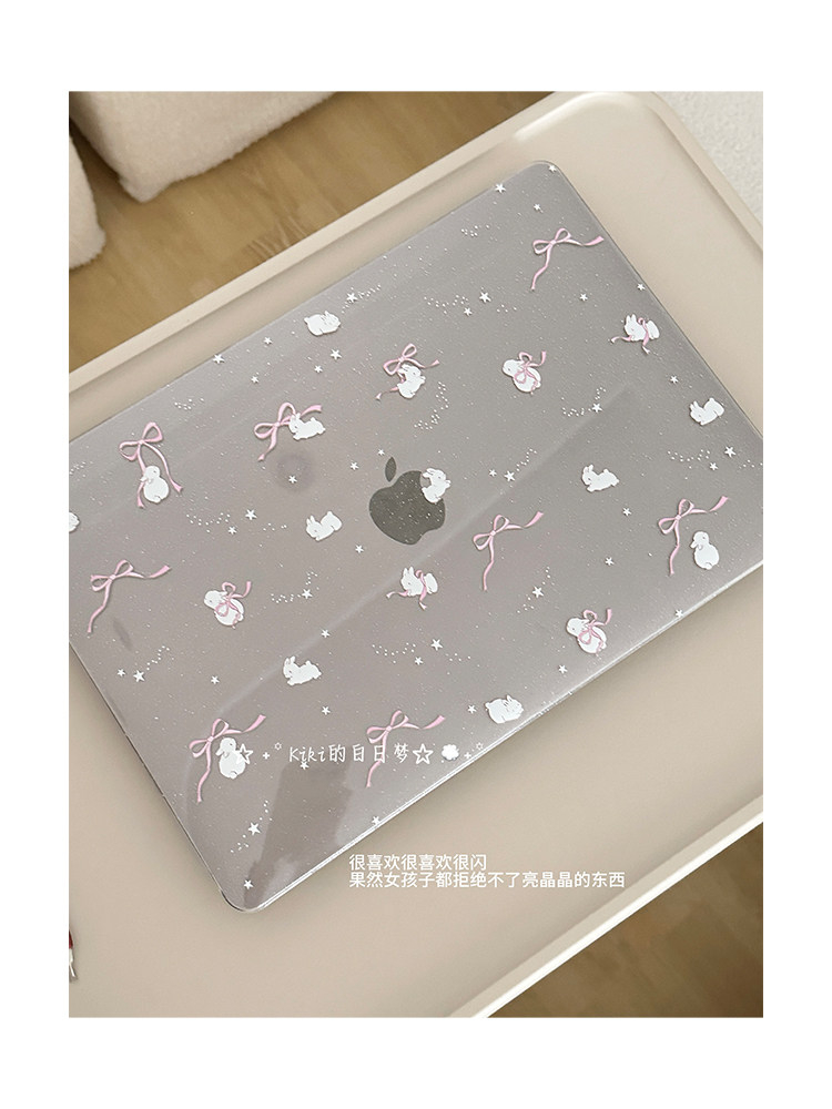 귀여운 핑크 리본 글리터 노트북 케이스 맥북 네오 13 - Laptop Accessories Pink 리뷰 및 가격