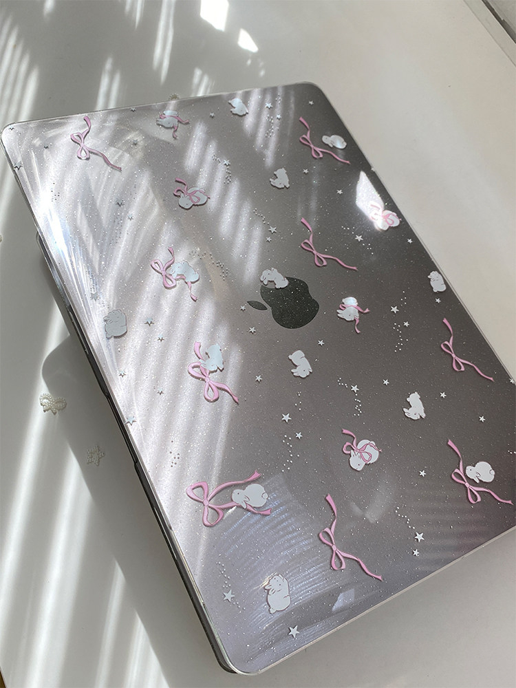 귀여운 핑크 리본 글리터 노트북 케이스 맥북 네오 13 - Laptop Accessories Pink 리뷰 및 가격