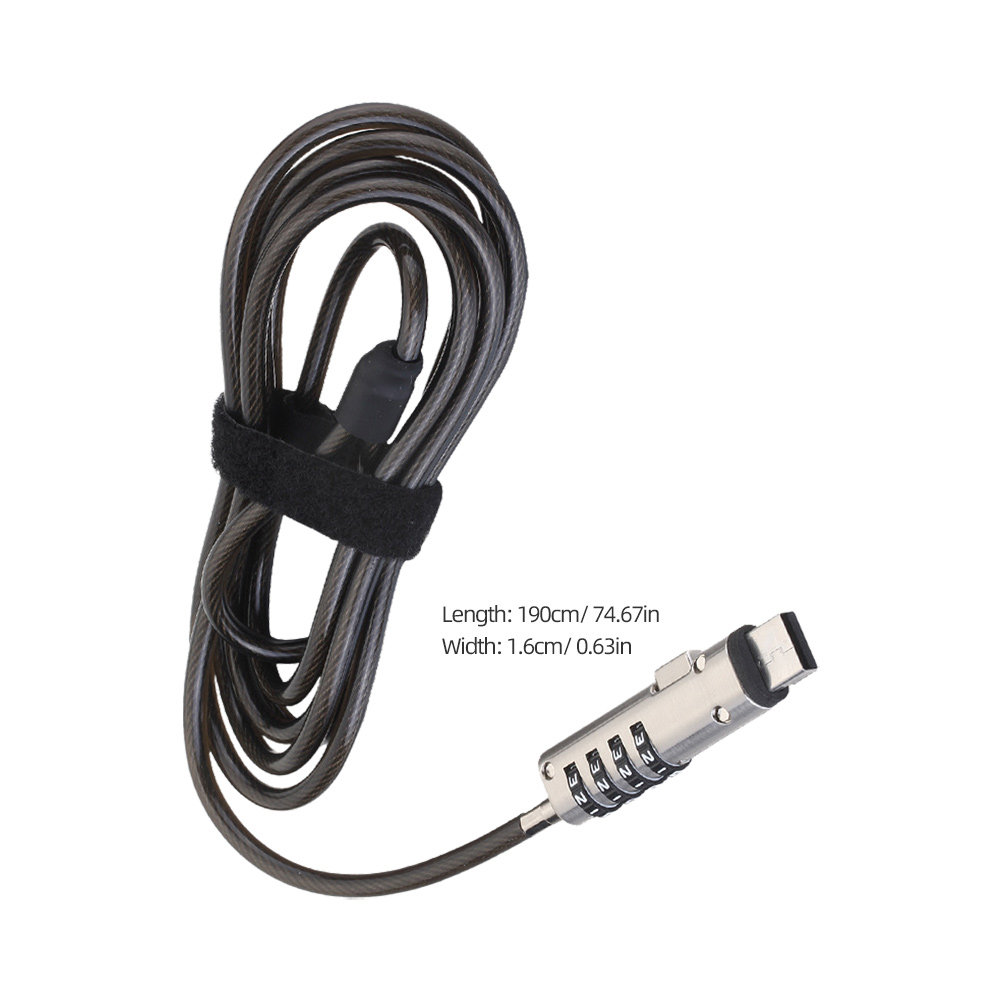 노트북 숫자 비밀번호 합금 잠금장치 휴대용 유연 케이블 - Laptop Lock Cable 리뷰 및 가격