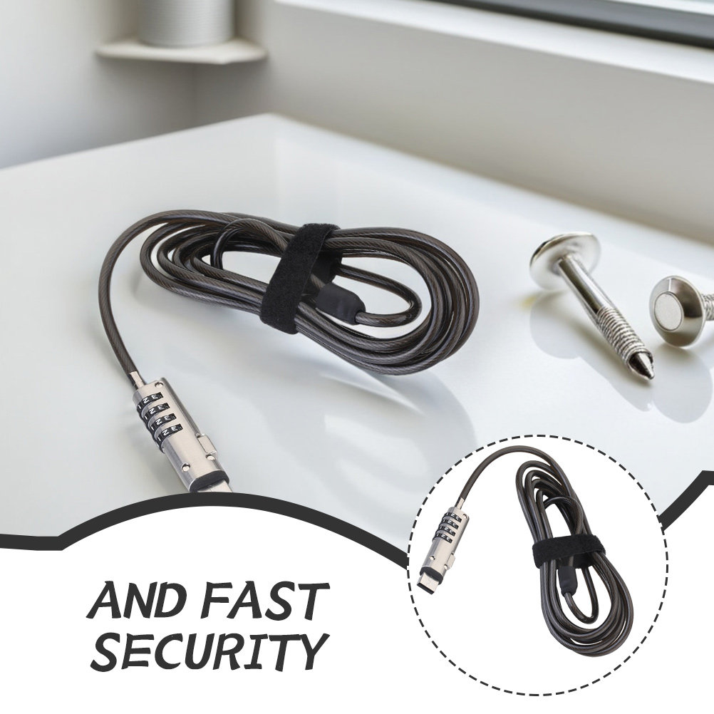 노트북 숫자 비밀번호 합금 잠금장치 휴대용 유연 케이블 - Laptop Lock Cable 리뷰 및 가격
