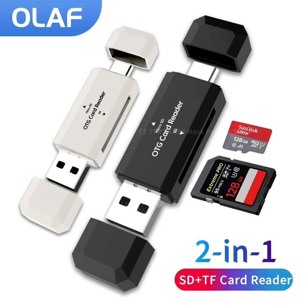 2 in 1 Type C SD TF 카드 리더기 USB - Laptop Accessories For Programmers 리뷰 및 가격