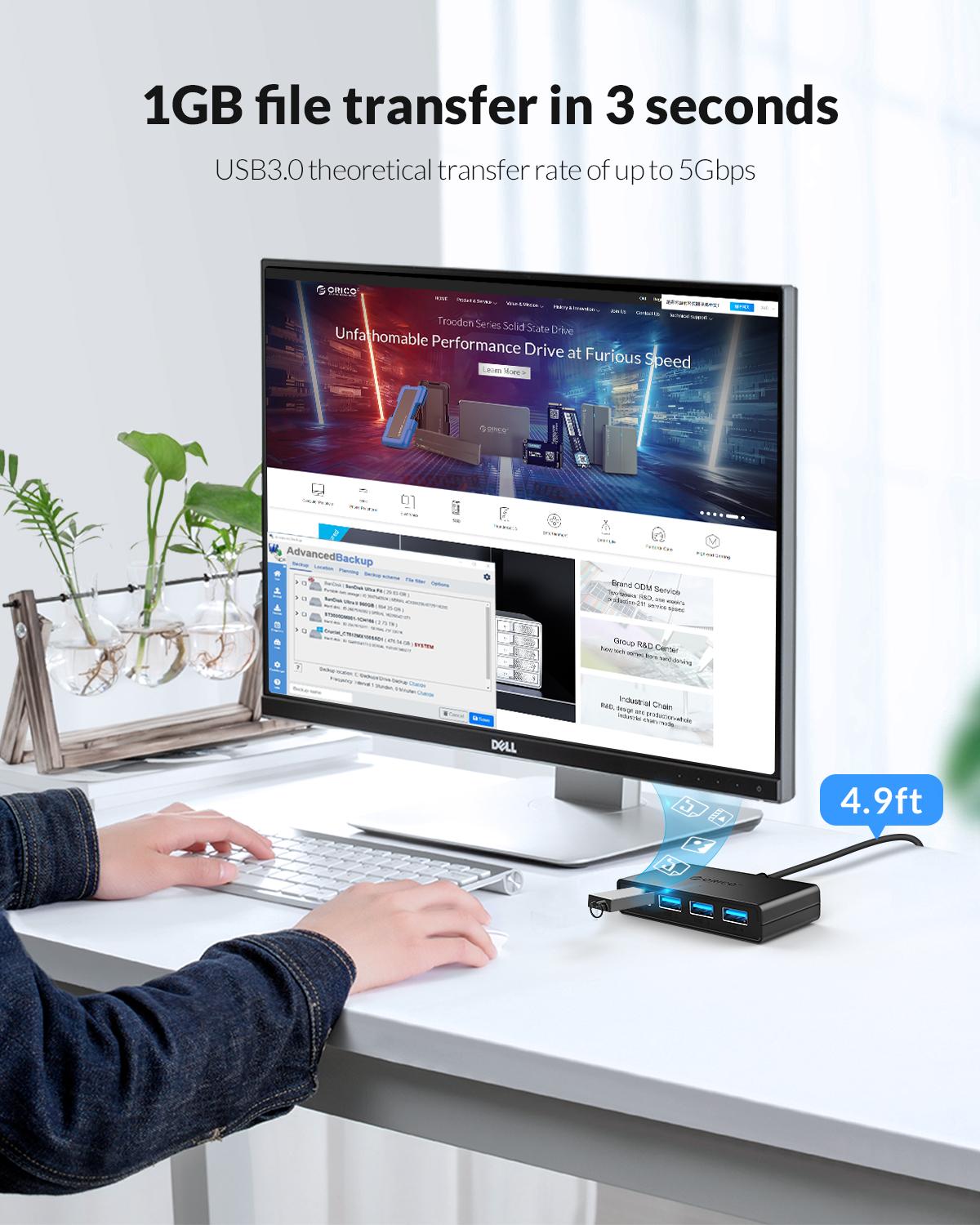 ORICO 허브 USB 4 포트 멀티 USB 3.0 허 - Laptop Accessories For Programmers 리뷰 및 가격