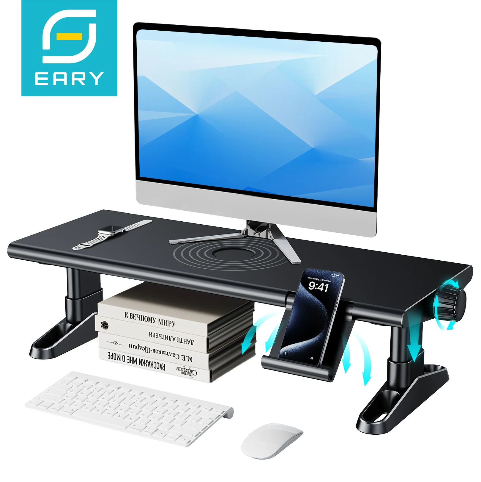 Eary 컴퓨터 모니터 스탠드 라이저, 책상 4.5-6 - Laptop Stand Riser 리뷰 및 가격