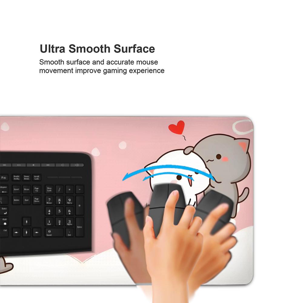 XXL 카와이 게이밍 마우스 패드 900x400x3MM - Laptop Accessories Pink 리뷰 및 가격