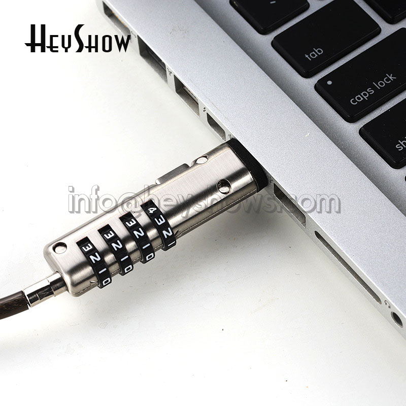4자리 비밀번호 보호 USB 포트 노트북 보안 잠금 장 - Laptop Lock Cable 리뷰 및 가격