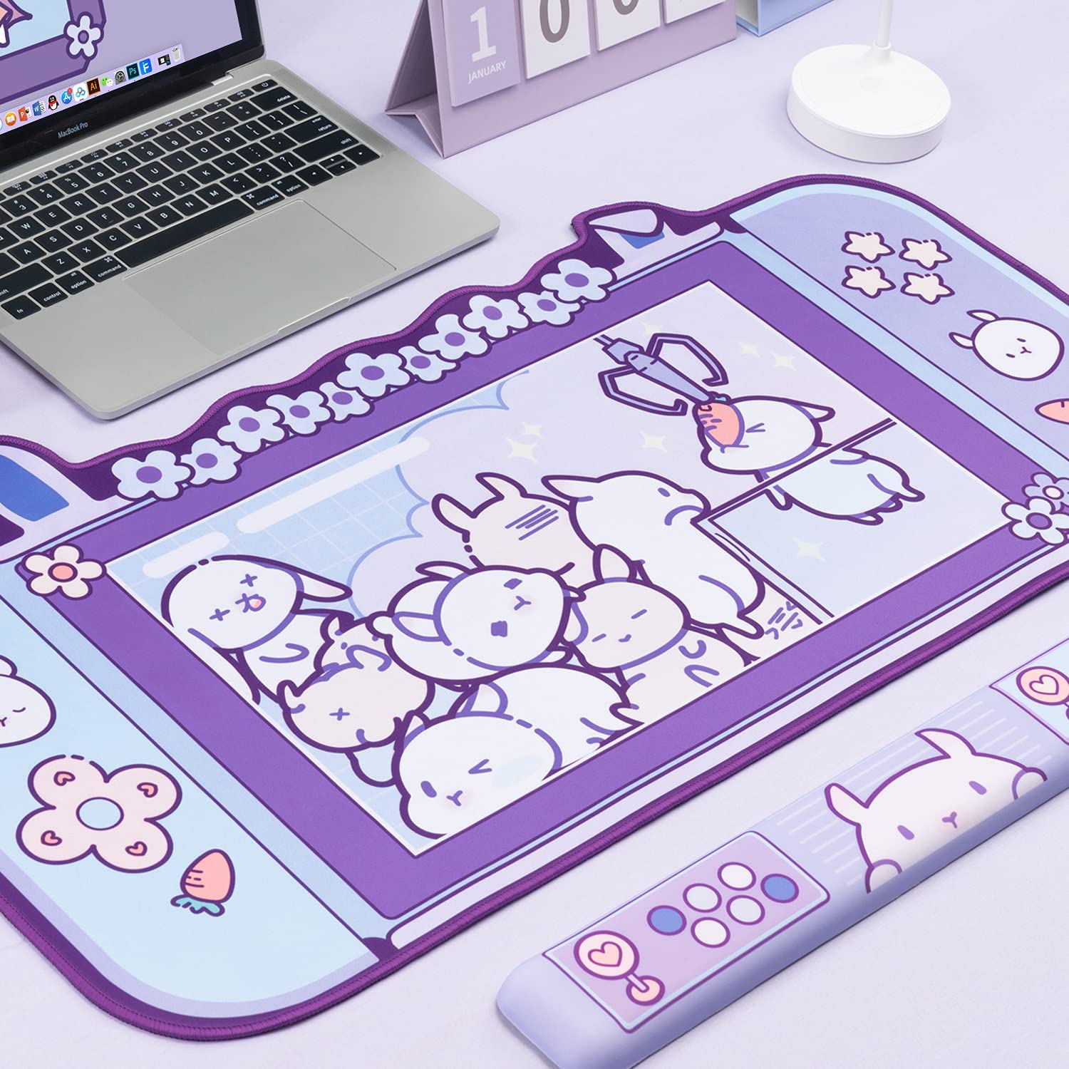 대형 카와이 게임용 마우스 패드 귀여운 핑크 퍼플 사쿠 - Laptop Accessories Pink 리뷰 및 가격