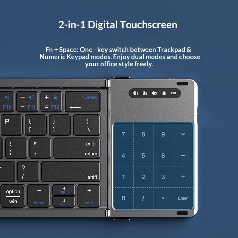 Mengzu Tri Fold 무선 블루투스 키보드(숫자 - Laptop Extra Accessories 리뷰 및 가격