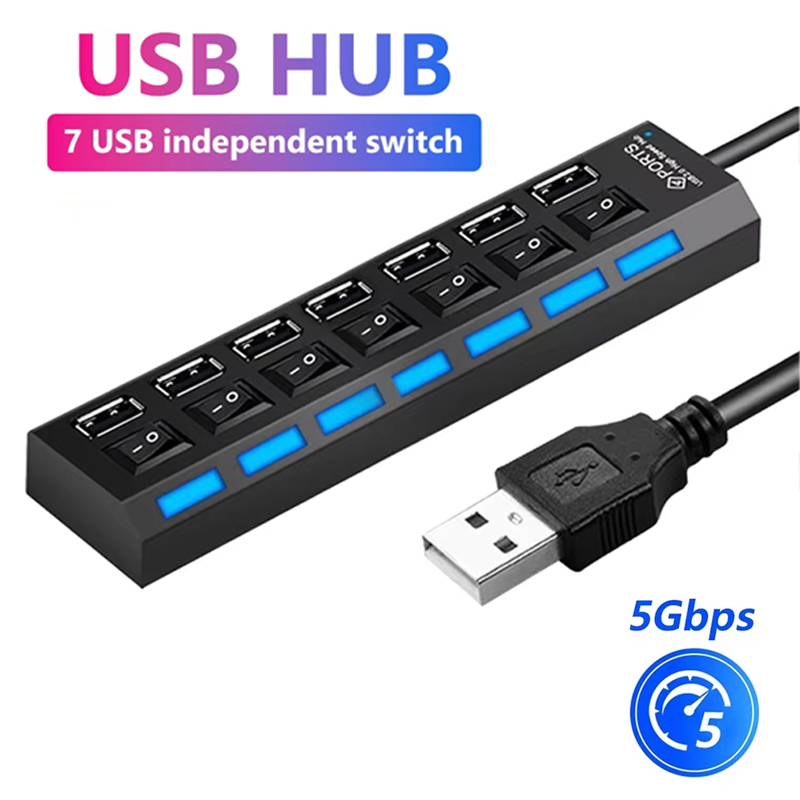 노트북 컴퓨터 액세서리용 7 포트 USB 2.0 허브  - Laptop Accessories All 리뷰 및 가격