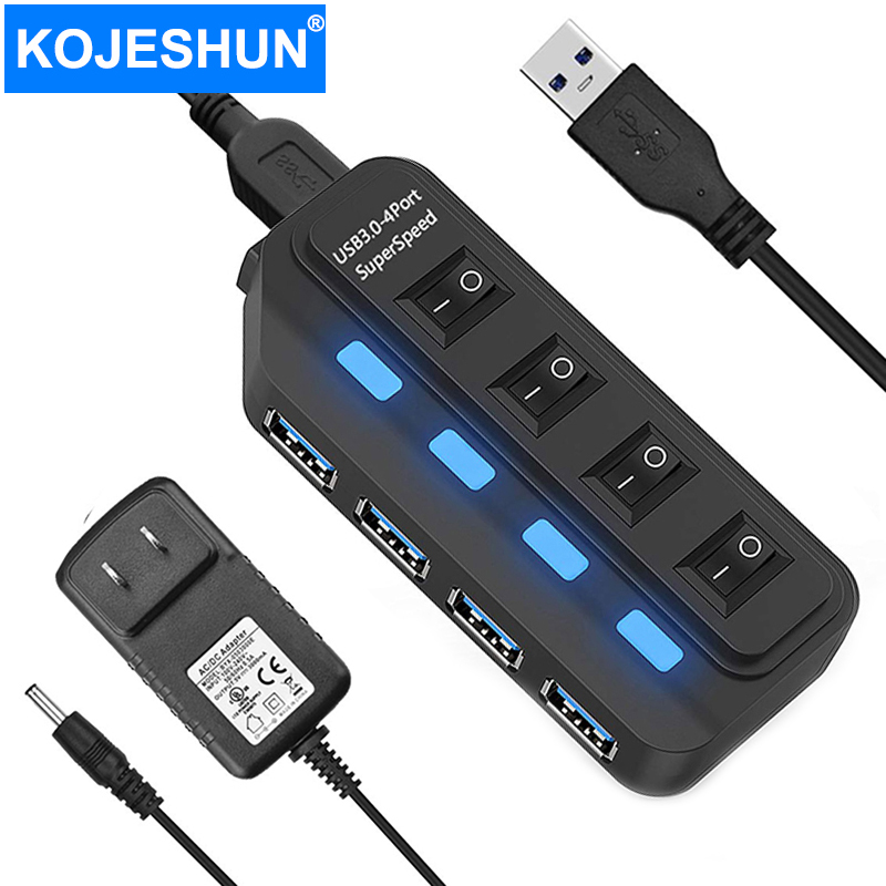 4 포트 USB 3.0 허브 5Gbps 고속 확장기 P - Laptop Accessories For Programmers 리뷰 및 가격